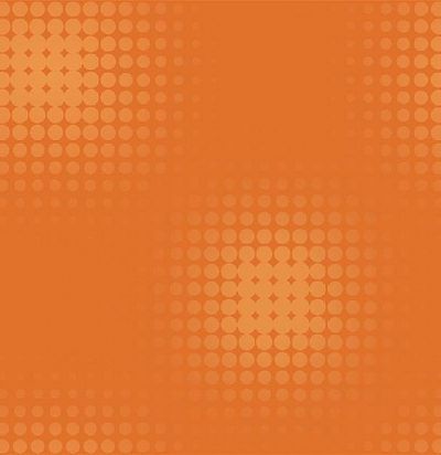 Обои оранжевые с кружочками DK5833 