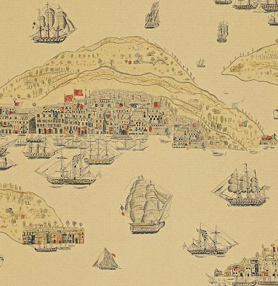 обои морской порт TRA04003 Zoffany