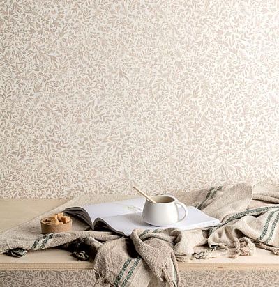 Мелкораппортный растительный дизайн с листьями Khroma Zoom - 1