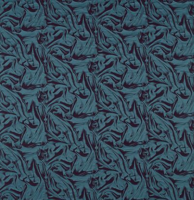 Анлийская портьера 332660 Rouche Prussian Blue Zoffany