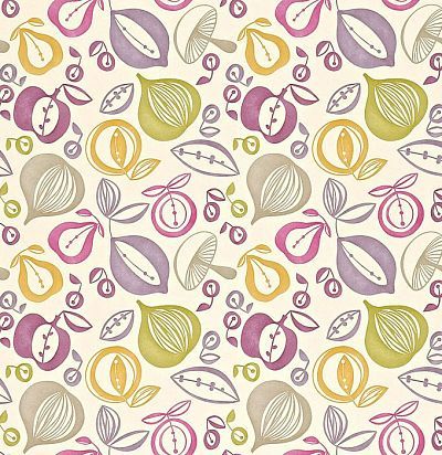 бумажные обои фрукты 210224 Sanderson