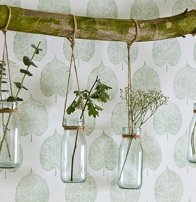 обои с зелеными листьями 216383 Sanderson - 2