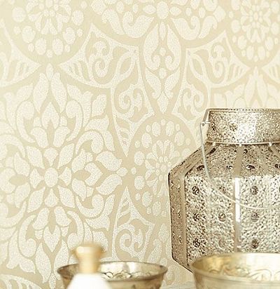 Светлые обои с бисером 341700  - 2