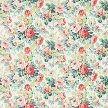 Фото: ткань из натурального льна с принтом цветы 224322- Ампир Декор