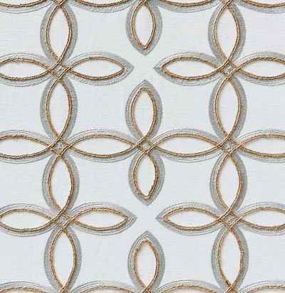 ткань современная, вышитые крупные узоры 44179-982 