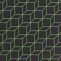 Фото: ткань тревира темного оттенка с геометрическим принтом Scalia CS 37- Ампир Декор