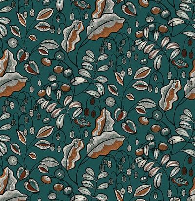 обои современные  дизайнерские листья и ягоды HIA007 Khroma Zoom