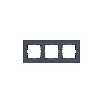 Фото: Рамка 3-постовая, стекло  цвет Маренго- Ампир Декор