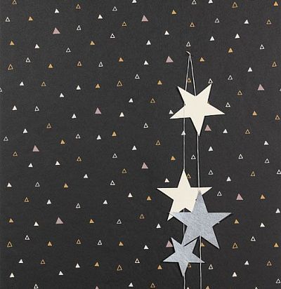 Обои для детской комнаты разноцветные маленькие треугольники  HAP804 Khroma Zoom