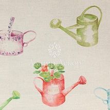 Фото: портьерная английская ткань Watering Can Linen- Ампир Декор