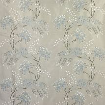 Фото: ткань с дизайном стилизованных водяных лилий F4010/01- Ампир Декор