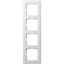 Фото: Рамка G-Flex  4-постовая, цвет белый глянцевый- Ампир Декор