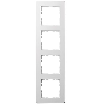 Рамка G-Flex  4-постовая, цвет белый глянцевый Jasmart