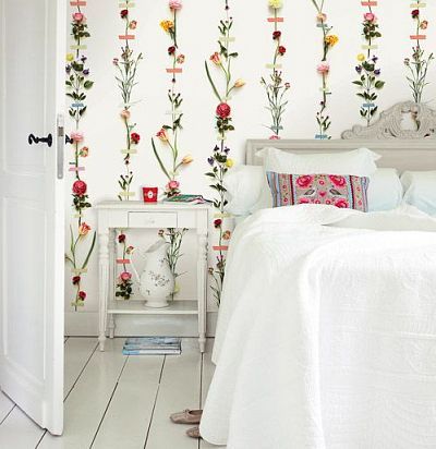 Обои с цветами на светлом фоне 341087  - 2