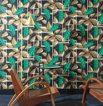 Обои со стилизованным виноградом FOL301 Khroma - 1