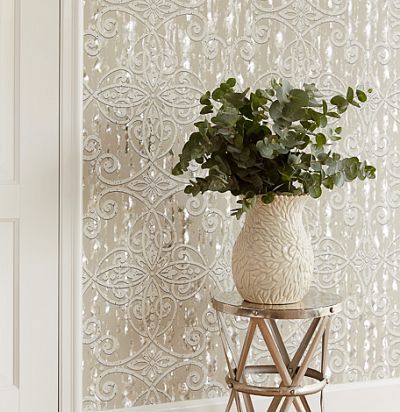 3D-обои с серебристым узором 342022  - 2