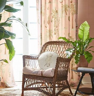 ткань современная дизайн фрукты  вышитые ананасы 44172-893  - 1