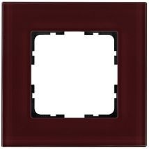 Фото: Рамка 1-постовая, стекло цвет Гранатовый- Ампир Декор