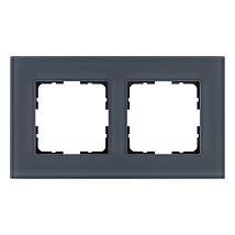 Фото: Рамка 2-постовая, стекло цвет Маренго- Ампир Декор