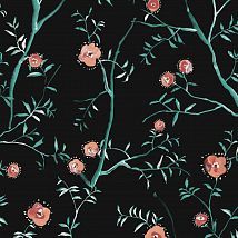 Фото: Обои рулонные цветочные кусты SUM203- Ампир Декор