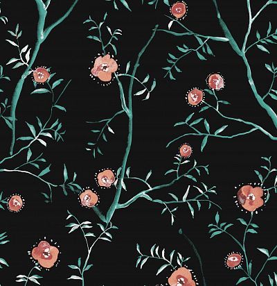 Обои рулонные цветочные кусты SUM203 Khroma