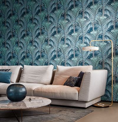 обои сине-зеленые 36532 Hookedonwalls - 1