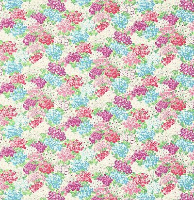 ткань яркая с цветочным принтом 224323 Sanderson