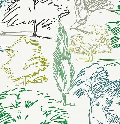 обои с деревьями 211671 Sanderson