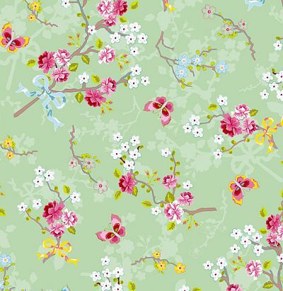 обои мятного оттенка 375073 