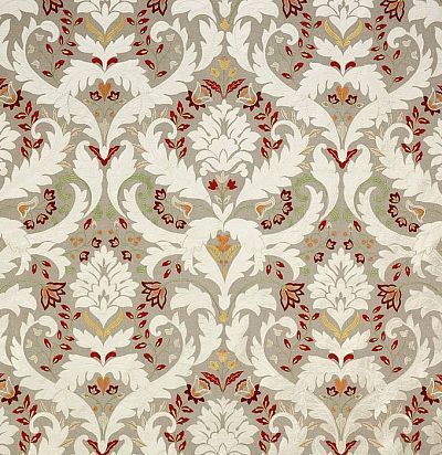 ткань с цветочным дамаском F4015/01 Colefax and Fowler
