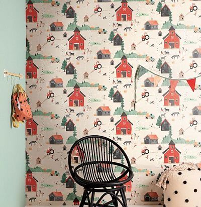 Обои для детской комнаты жизнь в деревне HAP402 Khroma Zoom