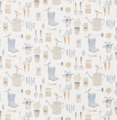 Ткань Sanderson  The Potting Room Prints & Embroideries 226349 The Gardener-Stone Sanderson