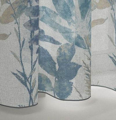 ткань современная с растительным узором с утяжелителем 8004-164 ADO - 1