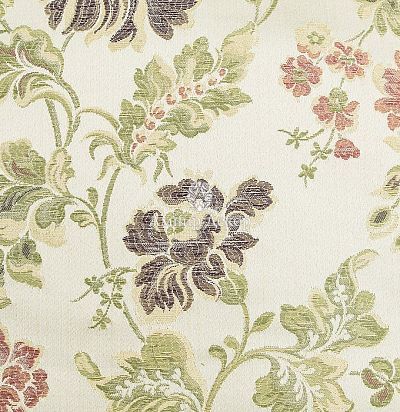 Жаккардовая ткань с цветочным рисунком 1435496 