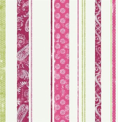 Обои белые с цветной полоской DK6091 