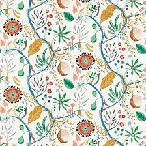 Фото: Ткань современная дизайнерская узор из цветов 121043- Ампир Декор