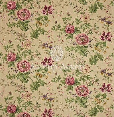 Английские ткани цветы розы DCOUEL-204 Sanderson