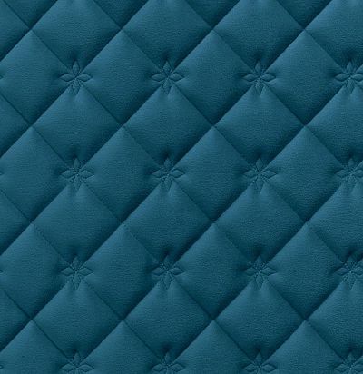 Стеганые обои  темно-бирюзовые дизайн принцесса 10-004-118-27 