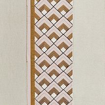 Фото: ткань современная плотная  с вышитым геометрическим узором 15467-484- Ампир Декор