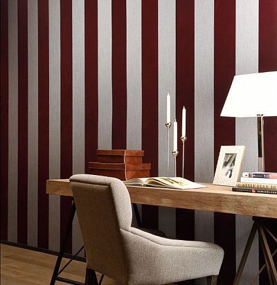 обои с бордовой полоской 18116 ARTE - 1