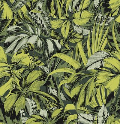 Обои современные тропические цветы ZEN102 Khroma Zoom