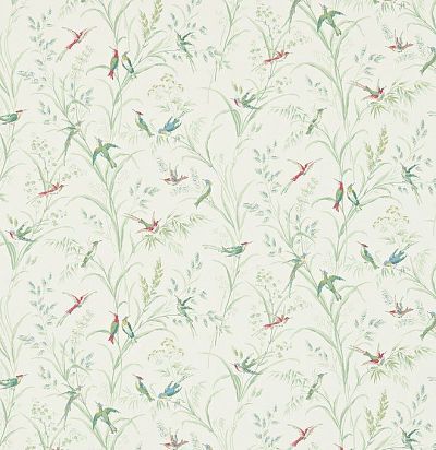 светлые обои с растительным дизайном 214081 Sanderson