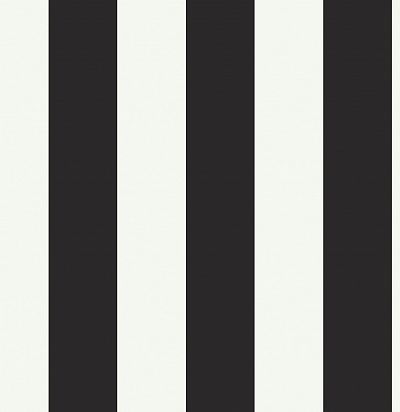 Обои в черно-белую полоску DK5994 