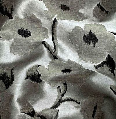 натуральная шелковая ткань с цветочным дизайном Rogusa 46 