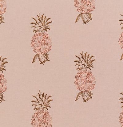 ткань современная дизайн фрукты  вышитые ананасы 44172-425 