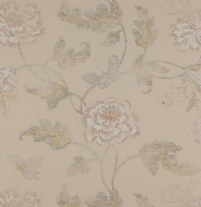 Настенные обои 07952-02 Poppy & Butterfly Ivory Colefax and Fowler