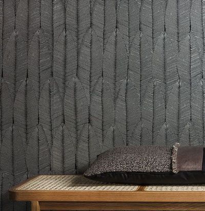 Обои со стилизованными листьями TRI502 Khroma - 1