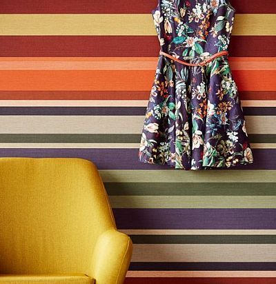 обои с яркими полосками 358021  - 2