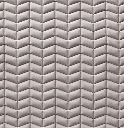 Стеганые обои  светло-серые дизайн Модерн горизонтальный 20-017-128-00 