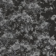 Фото: обои черные с деревьями KWA501- Ампир Декор